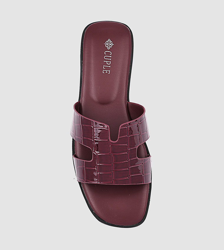 Textured Flat Sandals