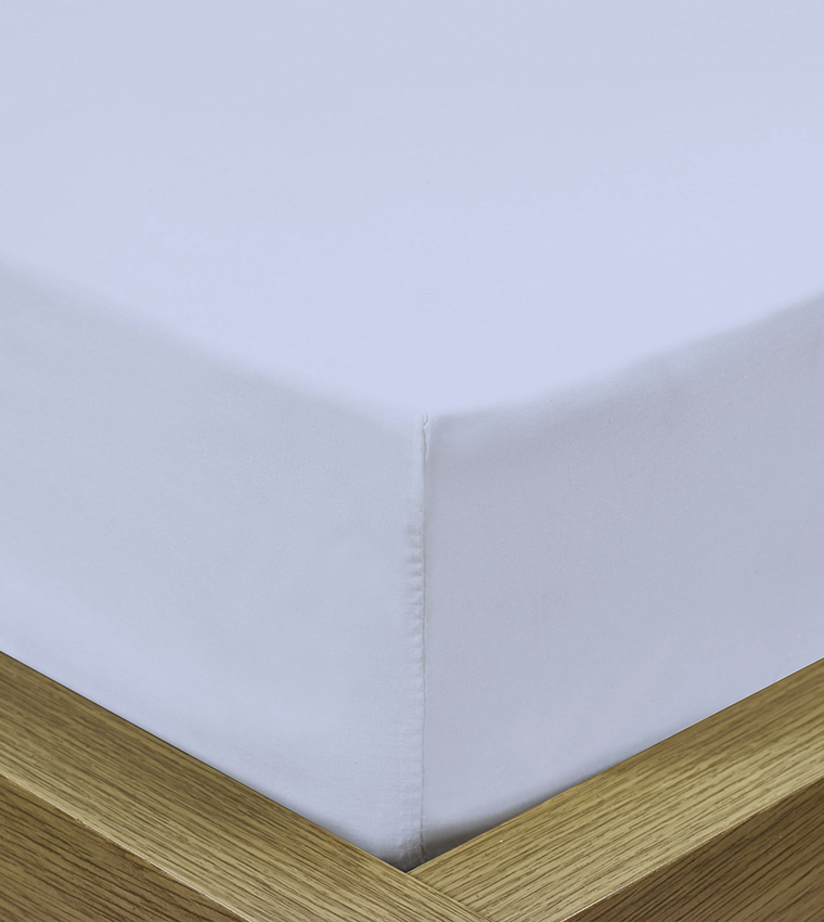 شرشف سرير مزدوج ناعم للغاية من 3 قطع مع 2 غطاء وسادة ، أزرق سماوي ، 120X200 + 25 سم