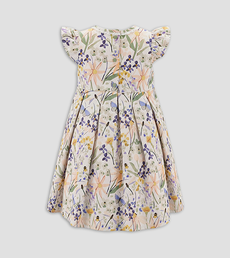 Printed Crew Neck Dress