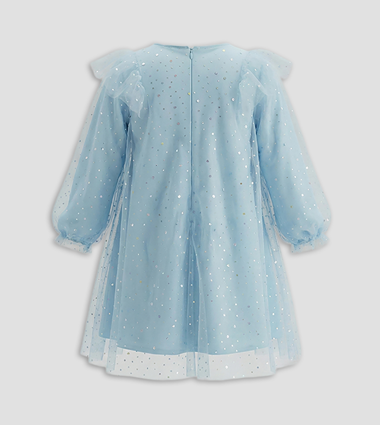 Long Sleeves Tulle Dress