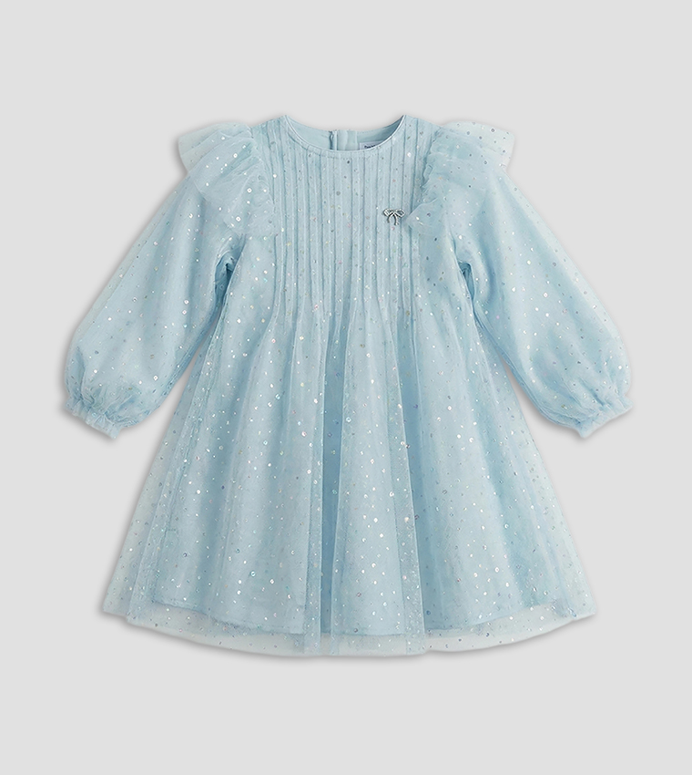 Long Sleeves Tulle Dress