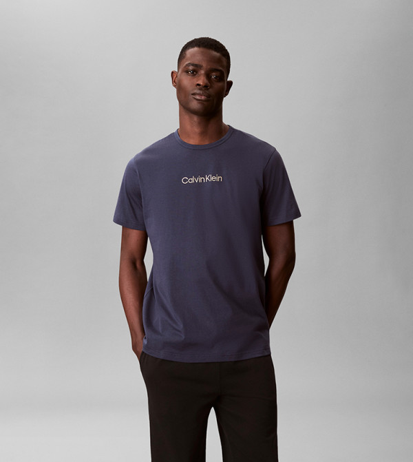 Logo Printed Crew Neck Sleep Top