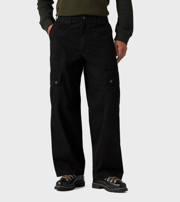 Solid Extra Baggy Cargo Pants