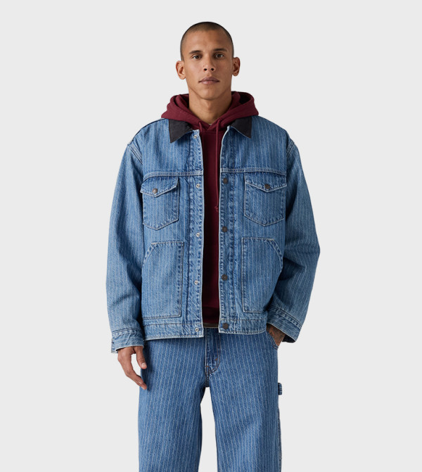 Washed Munroe Trucker Denim Jacket