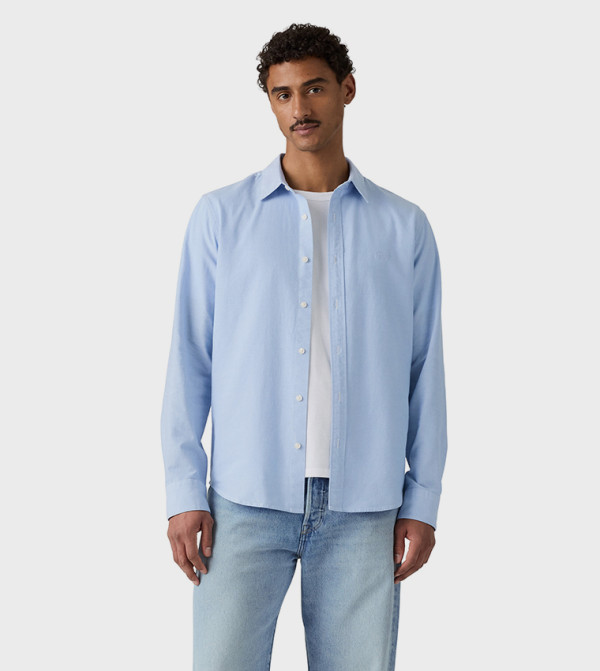 Solid Battery Housemark Long Sleeves Shirt