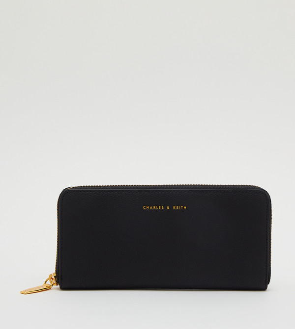 Textured Zip-Around Wallet