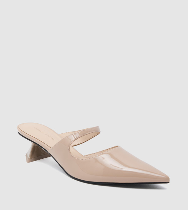 Asymmetric Sculptural Heel Pumps