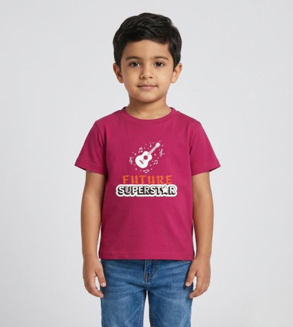 Graphic Print Crew Neck T-Shirt