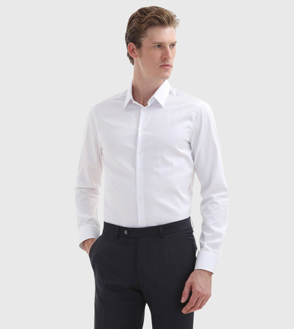 Solid Super Slim Fit Classical Shirt