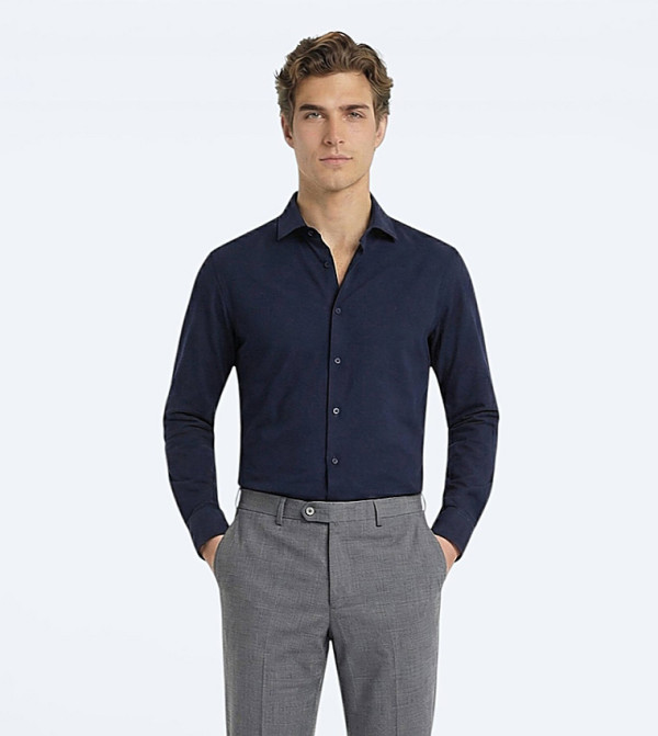 Solid Long Sleeves Regular Fit Shirt