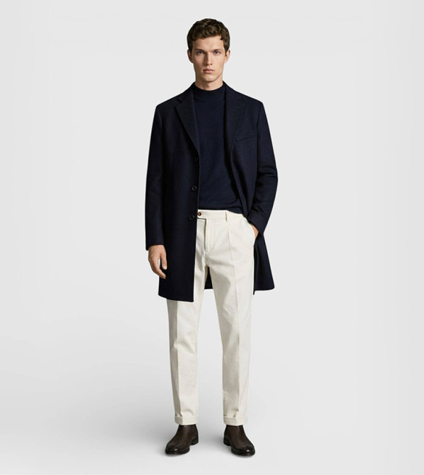 Regular Fit Classical Overcoat