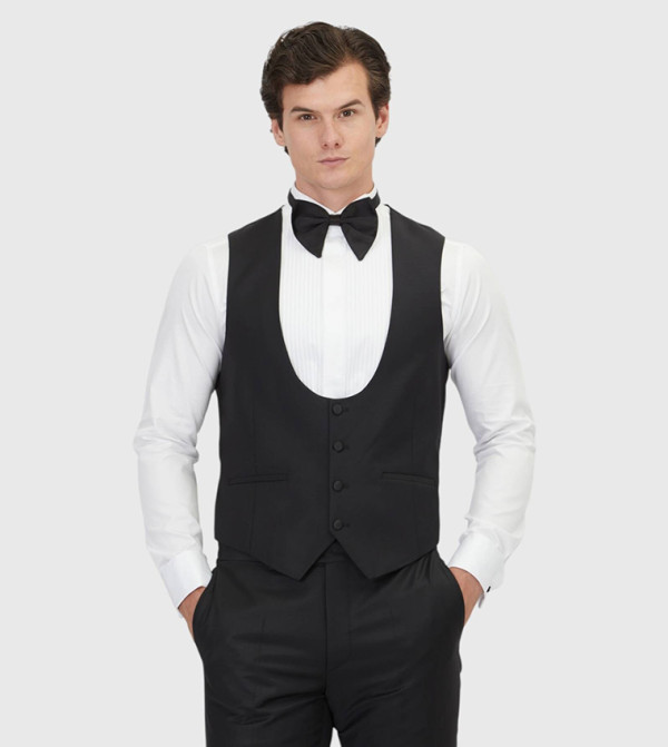 Slim Fit Butterfly Collar Classical Waistcoat