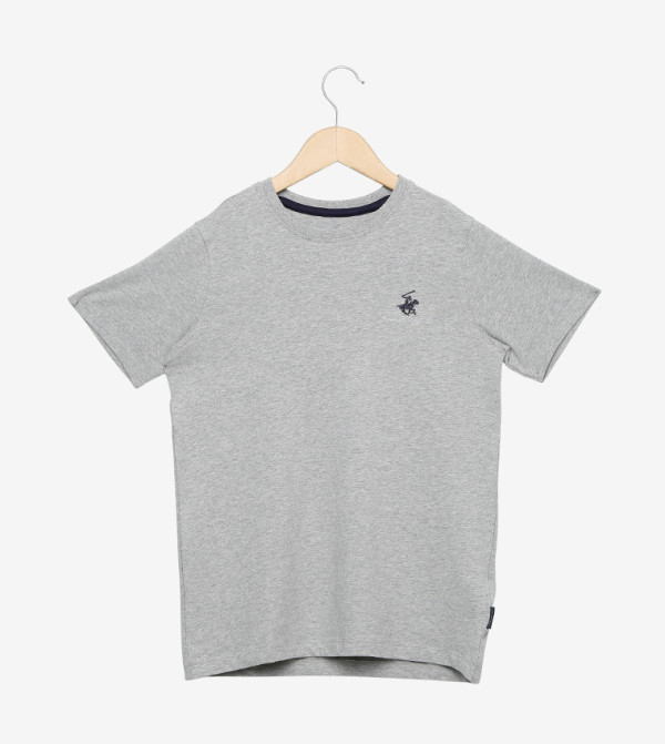 Short Sleeve T-Shirt-BP H. Grey