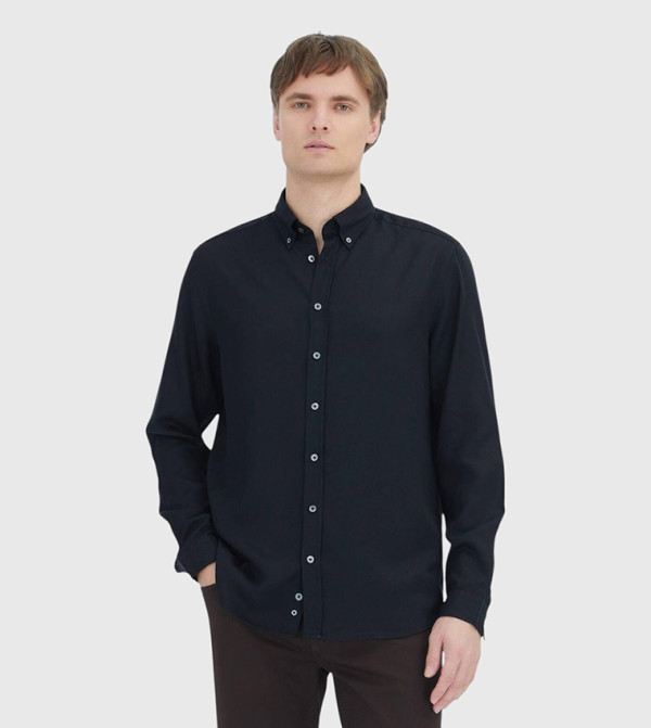 Solid Long Sleeves Casual Shirt