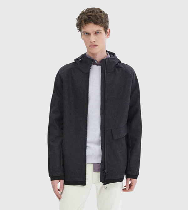 Regular Fit Hooded Denim Jacket