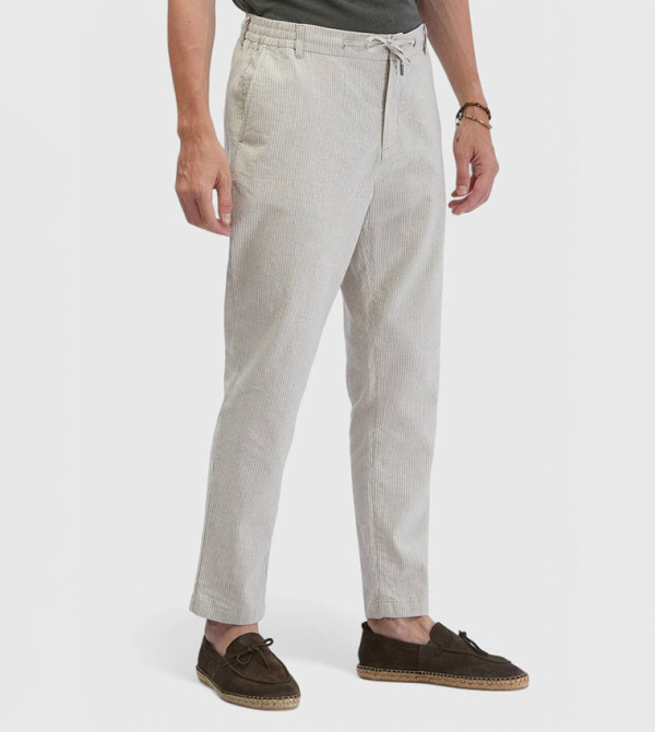 Cotton Blended Jogging Fit Trousers