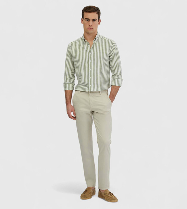 Cotton Blended Jogging Fit Trousers
