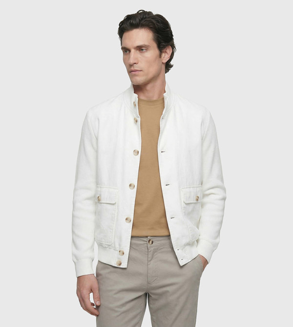 Regular Fit Turtleneck Casual Jacket