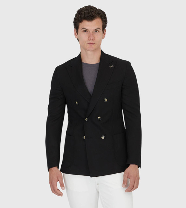 Zeroweight Slim Fit Linen Blended Blazer