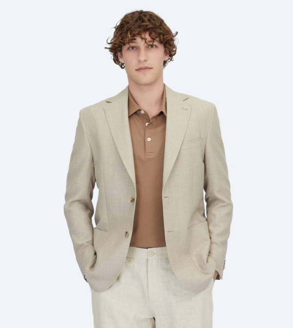 Solid Modern Fit Wool Blend Blazer