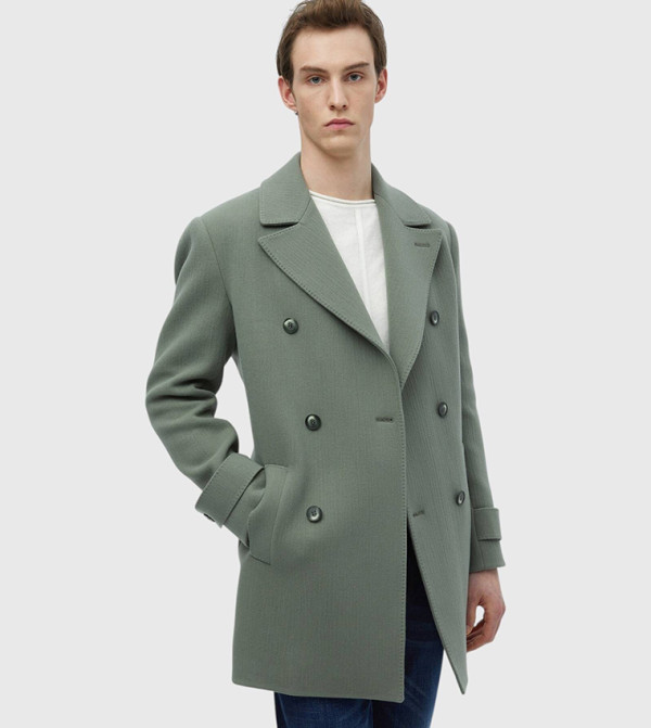 Double Breasted Collar Coat