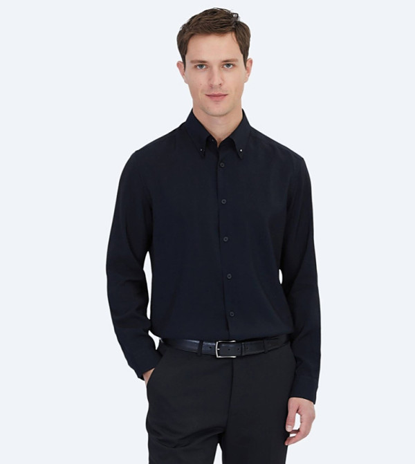 Solid Long Sleeves Regular Fit Shirt