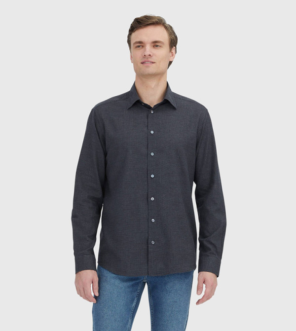 Solid Long Sleeves Casual Shirt