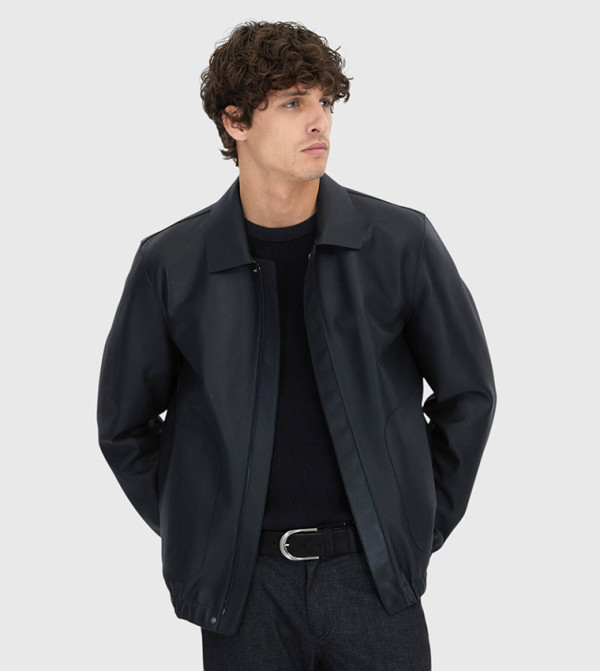 Solid Sheep Leather Jacket