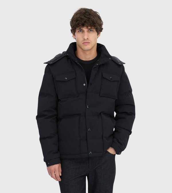 Regular Fit Hooded Puffer Jacket