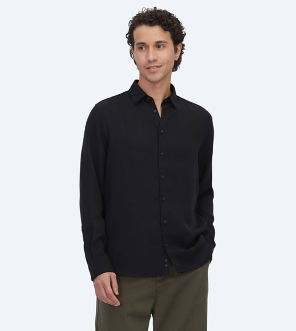 Solid Long Sleeves Casual Shirt