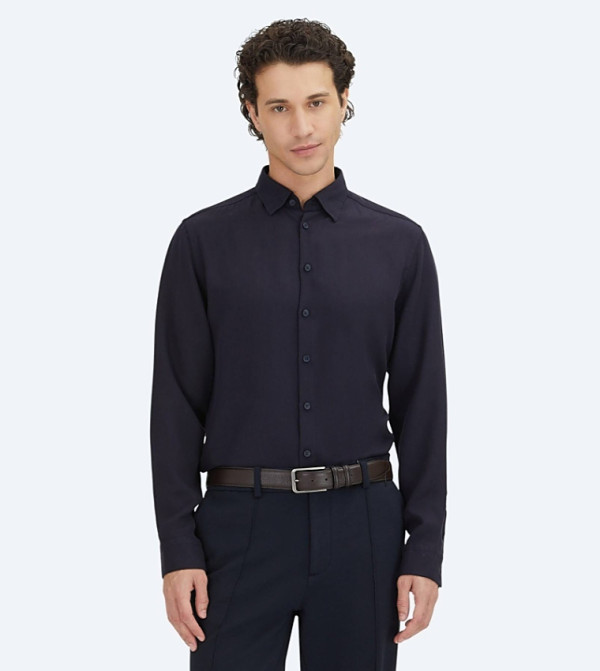 Solid Long Sleeves Casual Shirt
