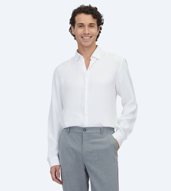 Solid Long Sleeves Casual Shirt