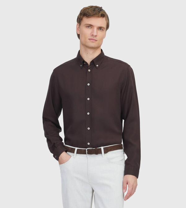 Solid Long Sleeves Casual Shirt