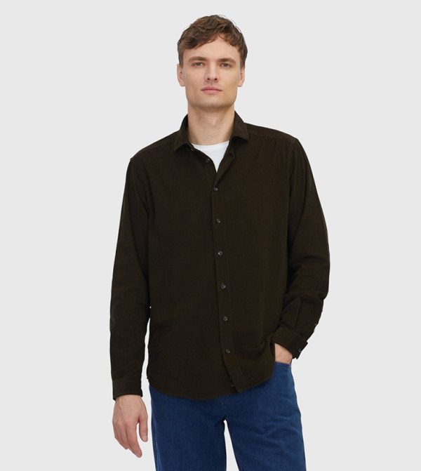 Solid Long Sleeves Casual Shirt