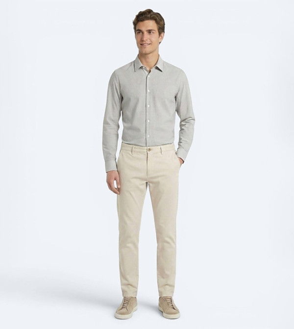 Solid Regular Fit Trousers