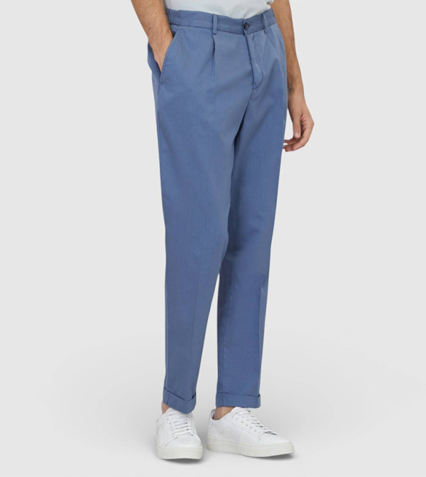 Jogging Fit Silk Blended Trousers