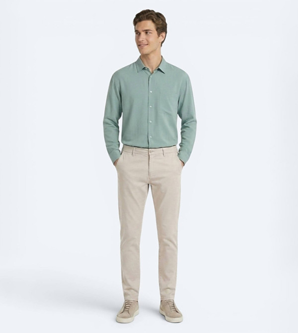 Solid Regular Fit Trousers