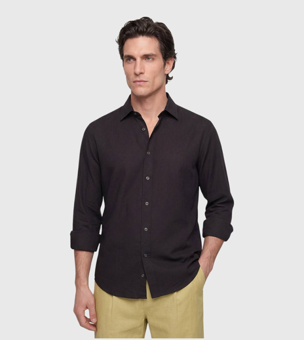 Solid Long Sleeves Casual Shirt