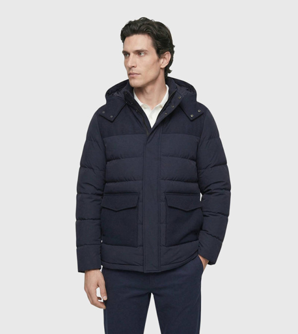 Classical Removable Hooded Puffer Jacket
