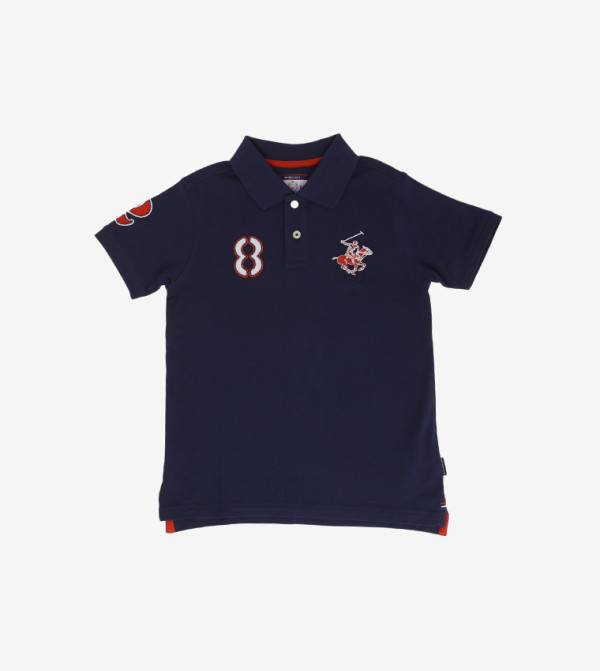 Logo Detail Short Sleeves Polo T-Shirt
