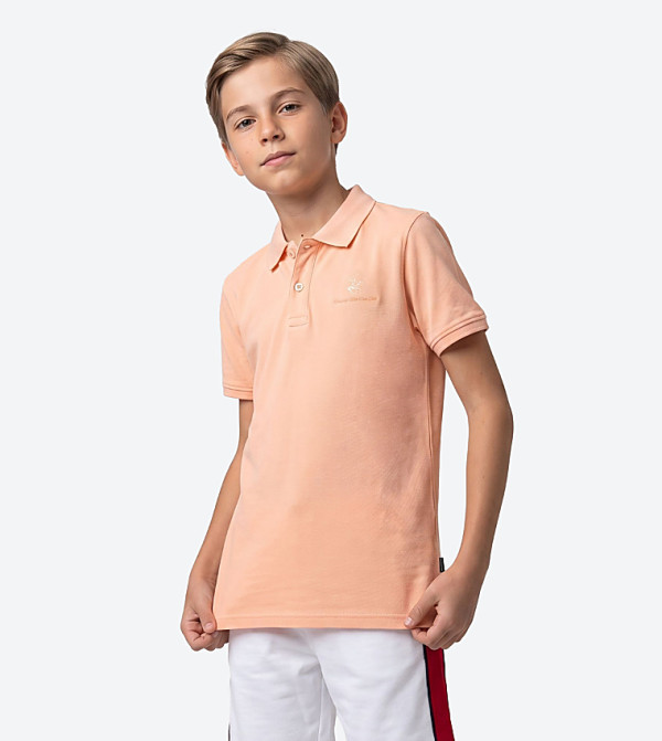 Logo Embroidered Short Sleeves Polo Shirt