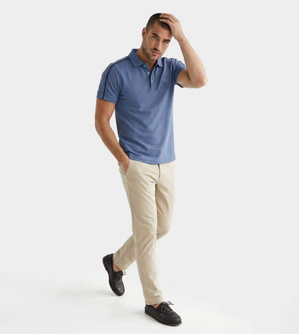 Logo Detail Short Sleeves Polo T-Shirt