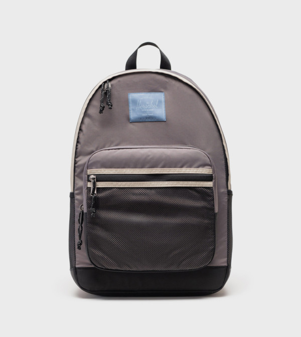 Kaine Logo Badge Zippered Backpack