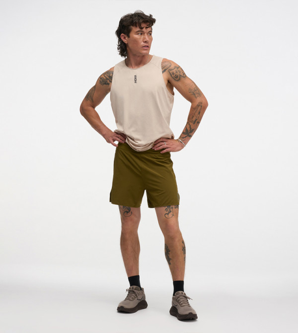 GLIDE Logo Print Drawstring Waist 5" Shorts