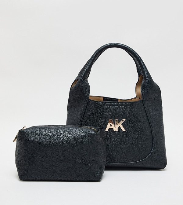 Monogram PU Hobo Bag Set