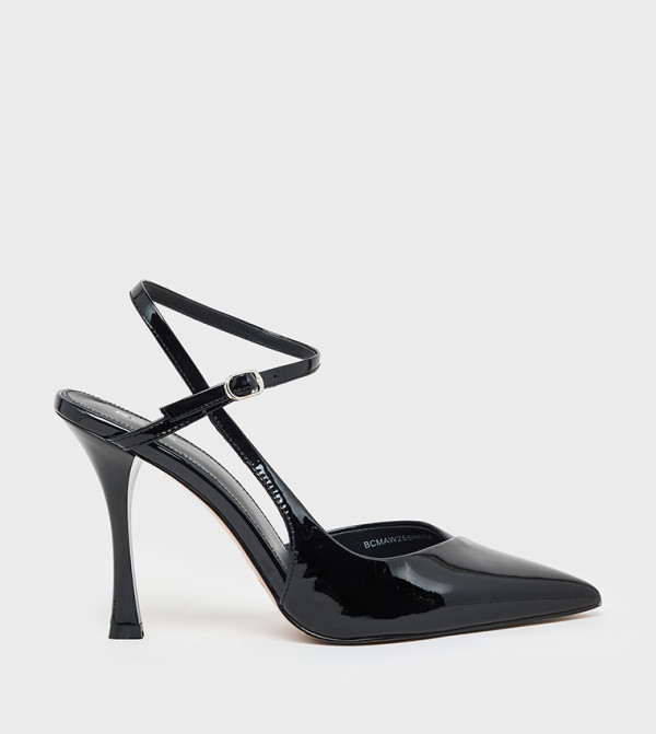 Pointed Toe Ankle Strap Pumps