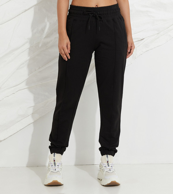 Organic Cotton Pleated Joggers