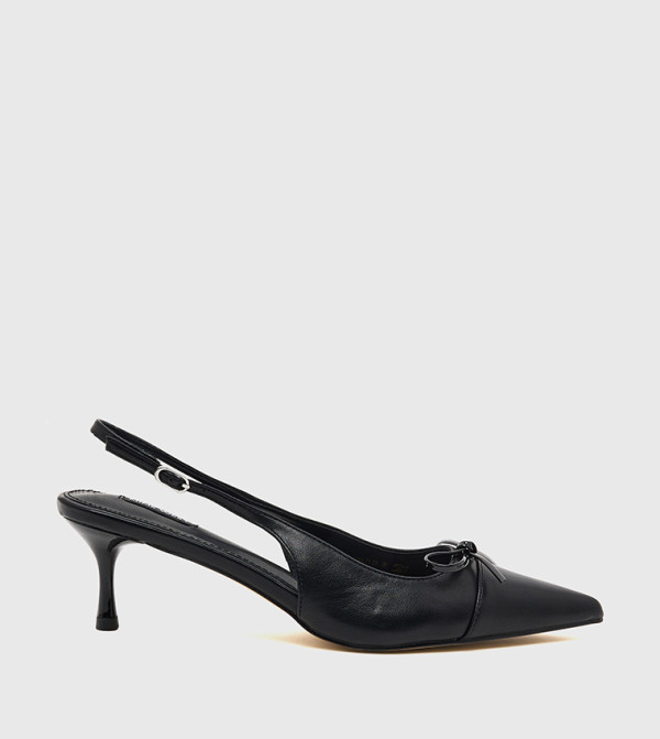 Bow Detail Slingback Pumps