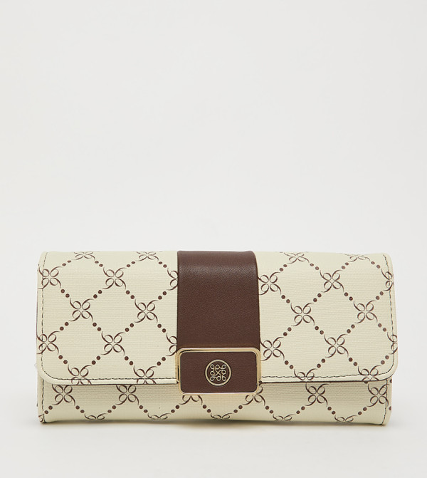 Monogram Patterned Flap Wallet