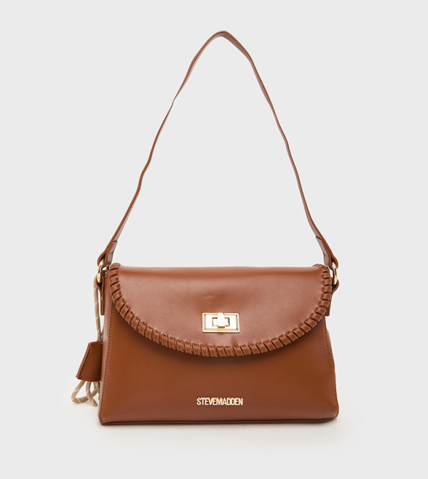 Twist Lock Flap Shoulder Bag